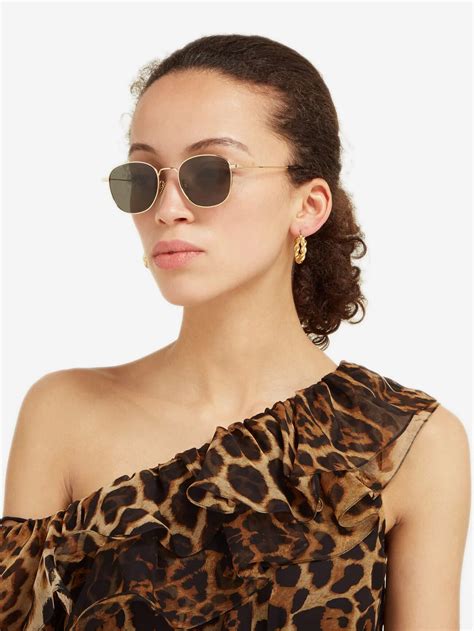 lunettes de soleil de marque Or pour femme 